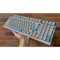 Brief Grey TA 104+46 Cherry MX PBT Dye-subbed Keycaps Set for Mechanical Gaming Keyboard